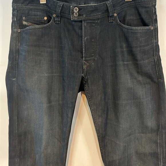 Men's Diesel Viker- R-box regular straight black jeans size W 33 L32 - Picture 2 of 13